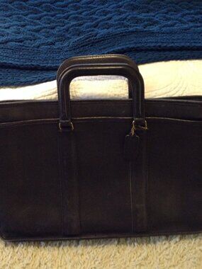 VTG '80-90 Coach Metropolitan Prescott Briefcase #036-0031 Authenticated Collect